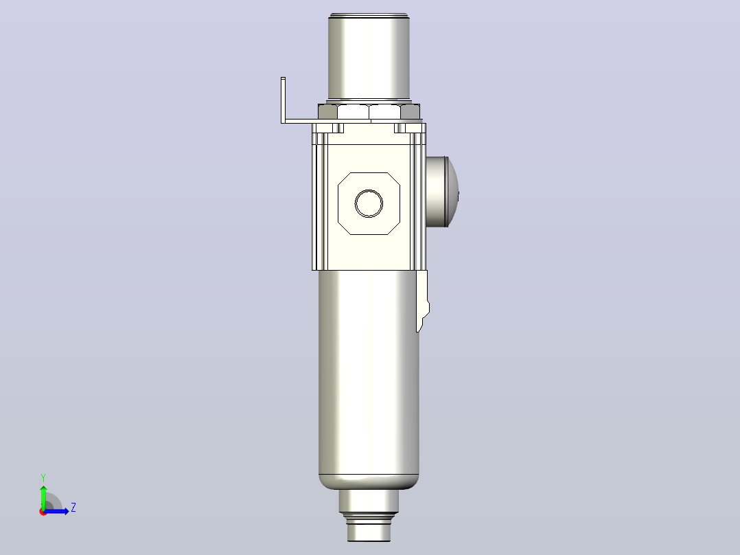 GAFR300调压过滤器左视图