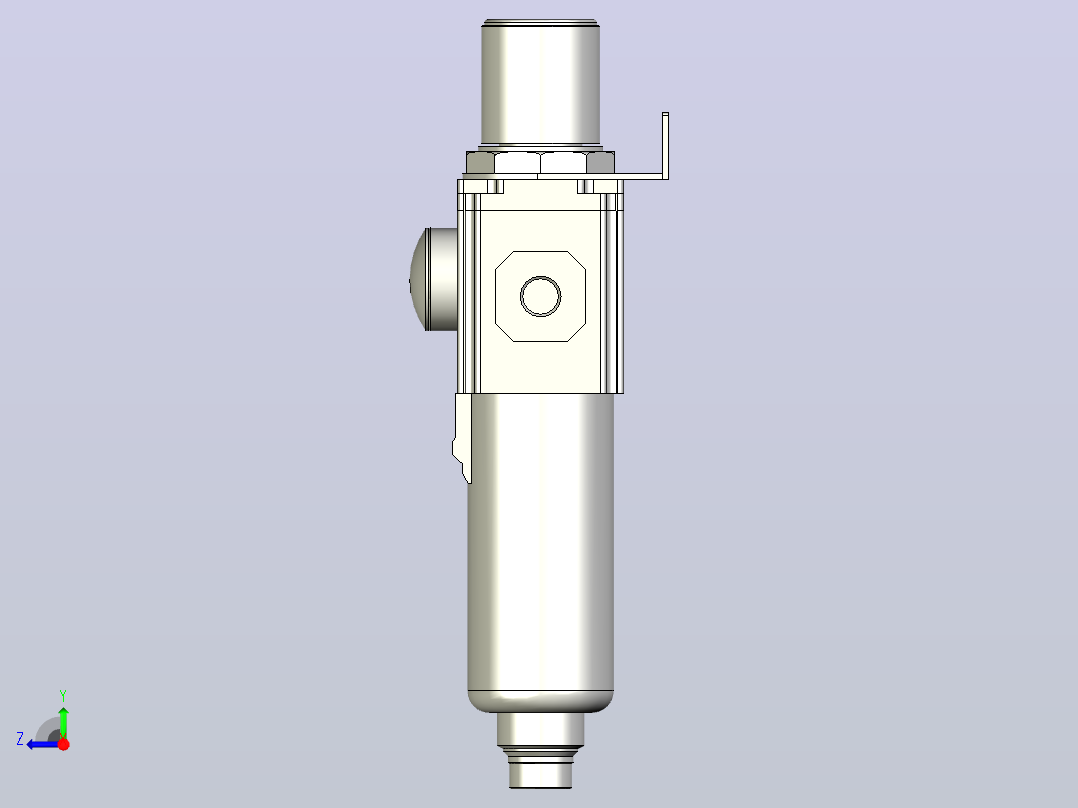 GAFR300调压过滤器右视图