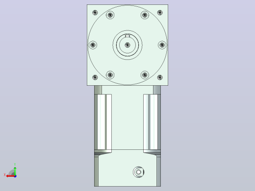 PW110双轴 PLX90-L2 19-70-90-M6 PW110转向器 双轴输出 带90 直齿 行星减速机后视缩略图