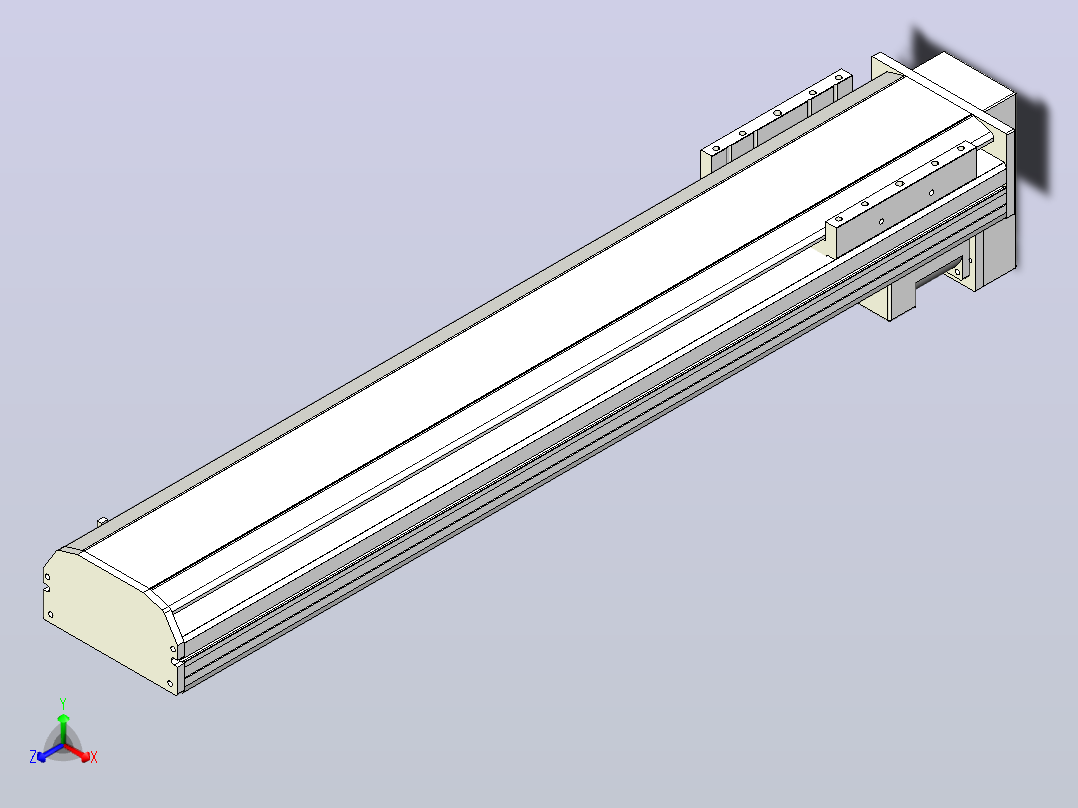 MTH14标准螺杆滑台[MTH14-L#-600-BM-P20-C3]主视图