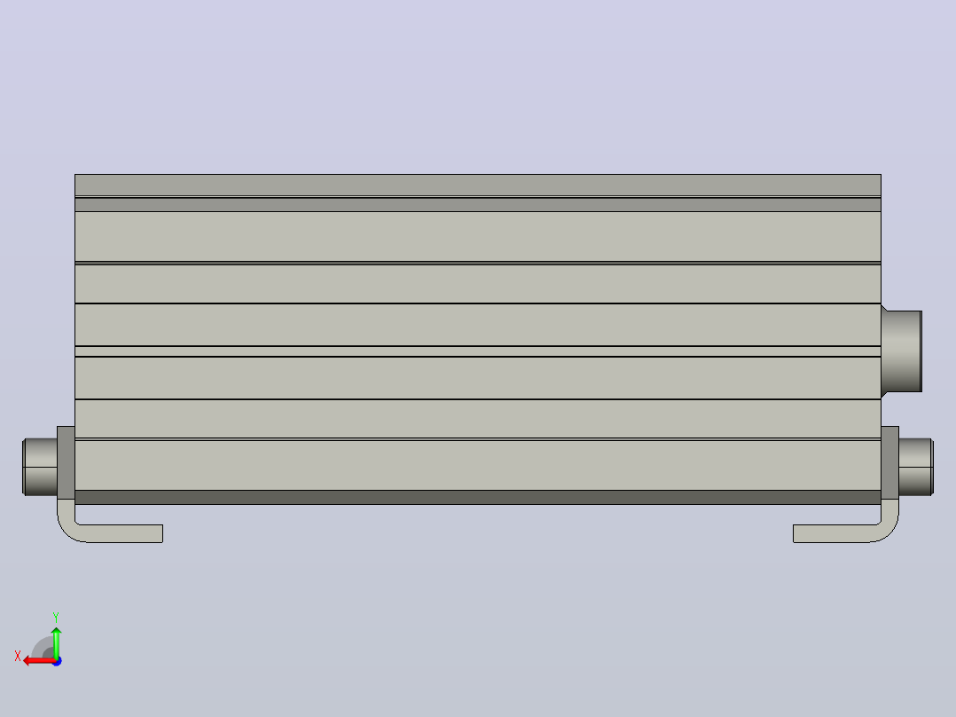 气缸ACQ40x100SLB后视图