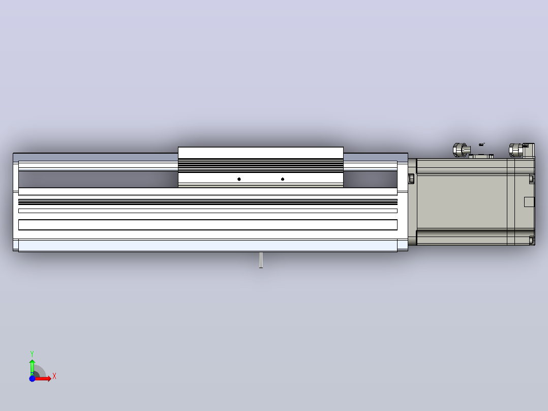 日规模组半封闭丝杆TPA-HNR-170T-2010C-L100-M-M75-N3前视图