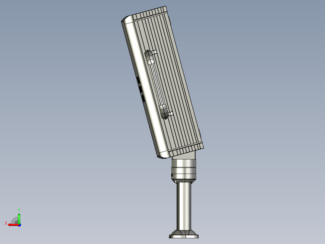 操作箱-M5-固定底座-箱体连接器-15度斜面-500后视图