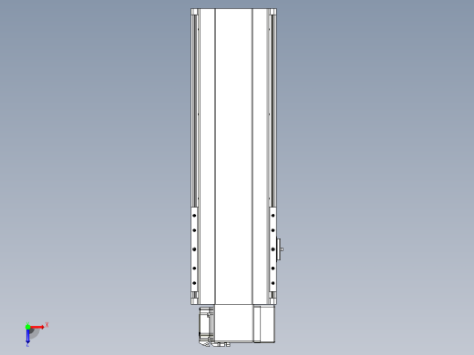 皮带直线轴半封闭可选导轨TPA-HNB-202D-140-L350-RP-Y-P75-N3俯视缩略图