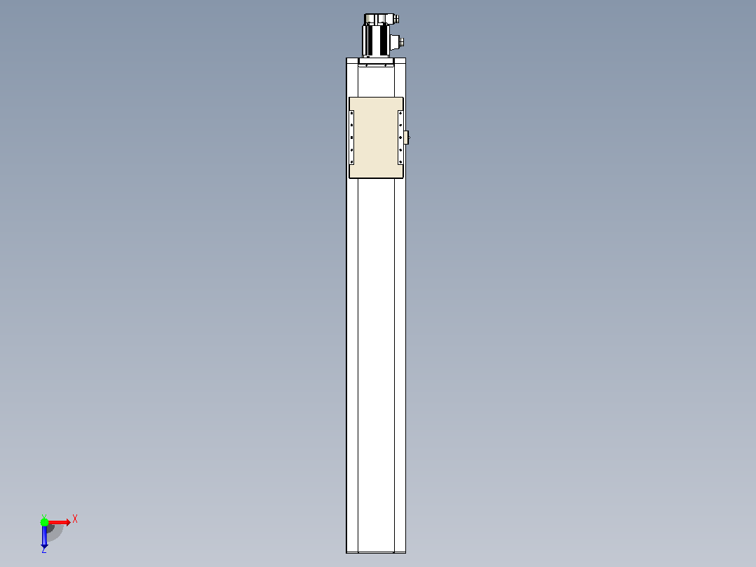 滚珠丝杠直线轴带导轨全封闭TPA-HCR-220D-3210C-L1350-M-C-P1K-N3俯视图