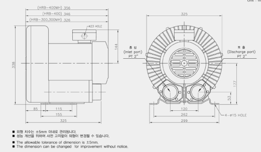 环形鼓风机 _ HRB-300 _ HRB-300（尺寸相同）缩略图