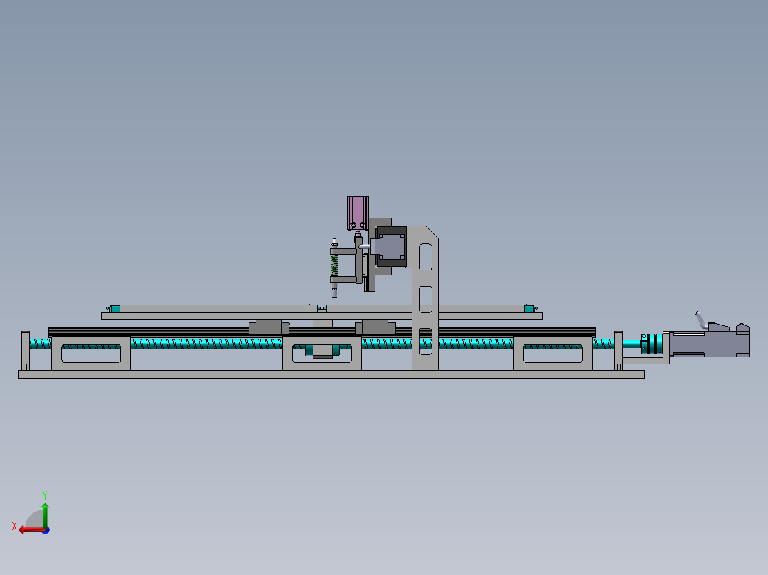 AS014-XD10检测设备装配体sw17可编辑后视图