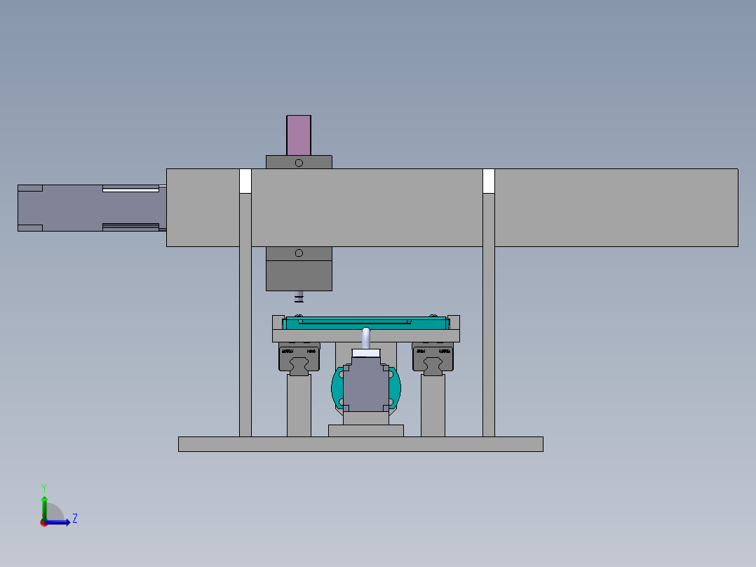 AS014-XD10检测设备装配体sw17可编辑左视图
