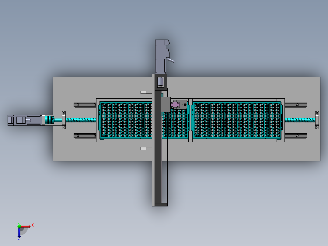 AS014-XD10检测设备装配体sw17可编辑俯视图