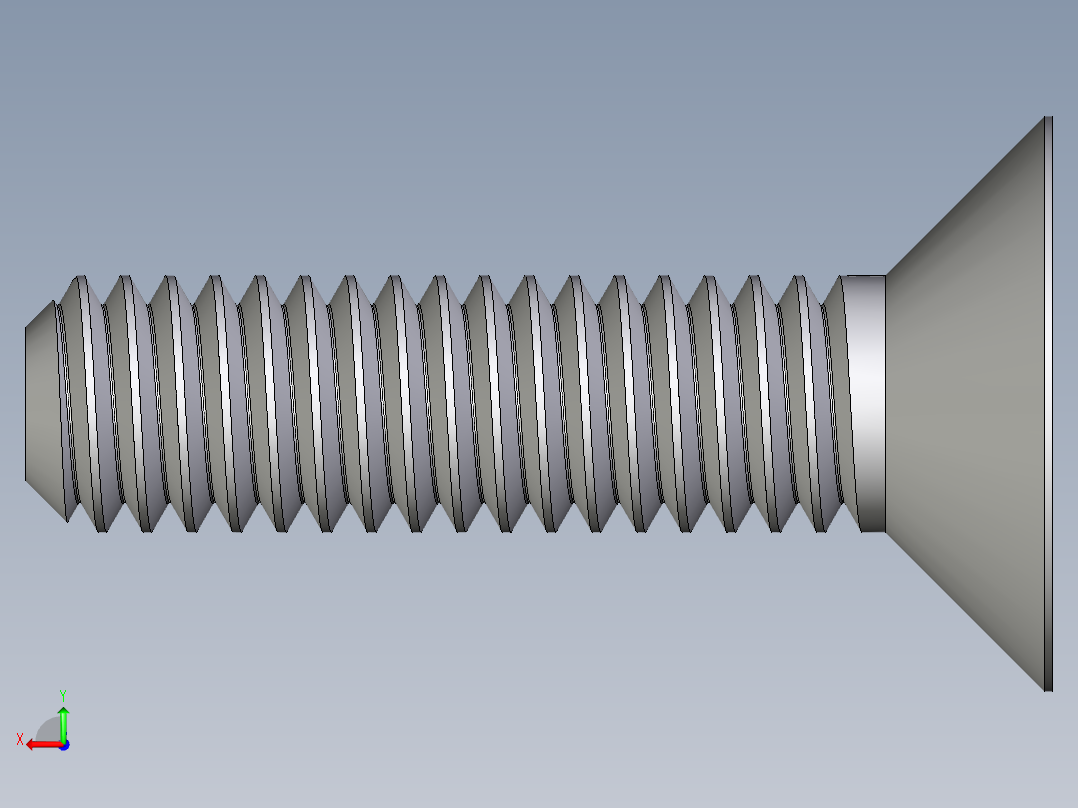 inventor 螺钉M4x16后视图