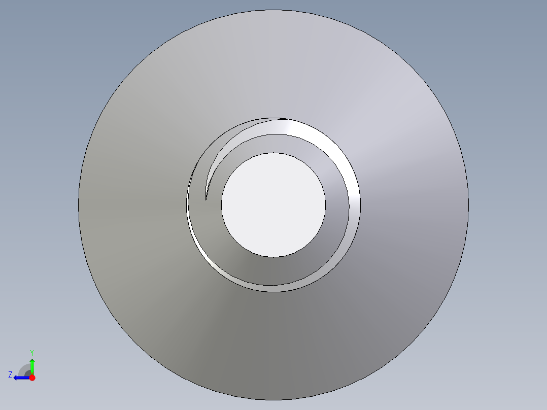 inventor 螺钉M4x16右视图