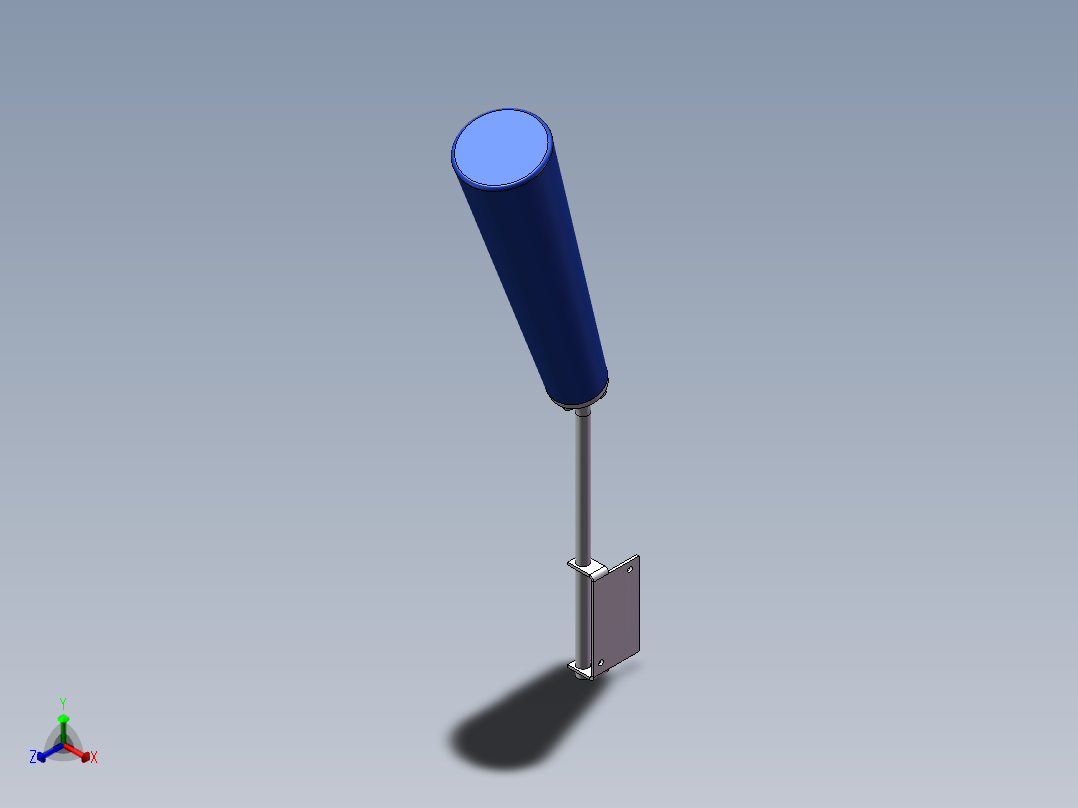 行李发送带行李拨倒装置拨倒棒