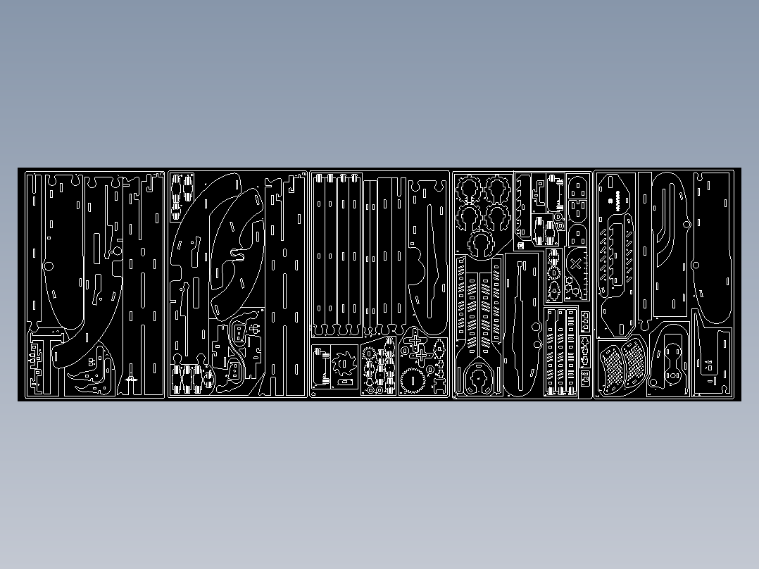 来福木仓激光切割立体拼图