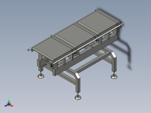 称重皮带输送带3D图纸