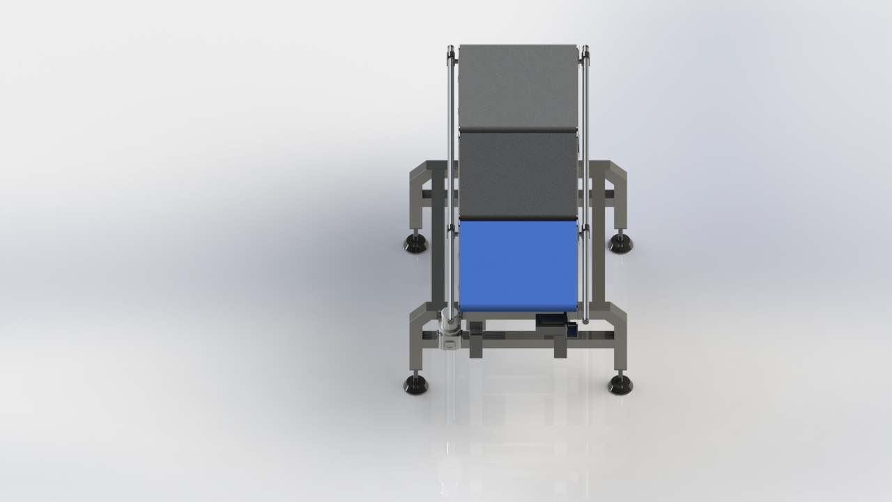 称重皮带输送带3D图纸