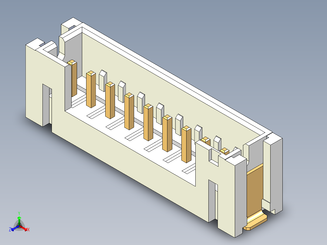JST-B9B-PH-SM4-TB主视图