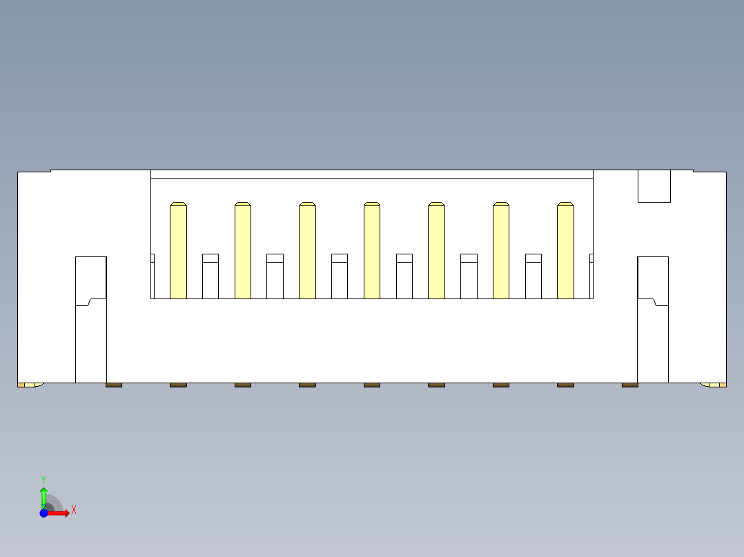 JST-B9B-PH-SM4-TB前视图