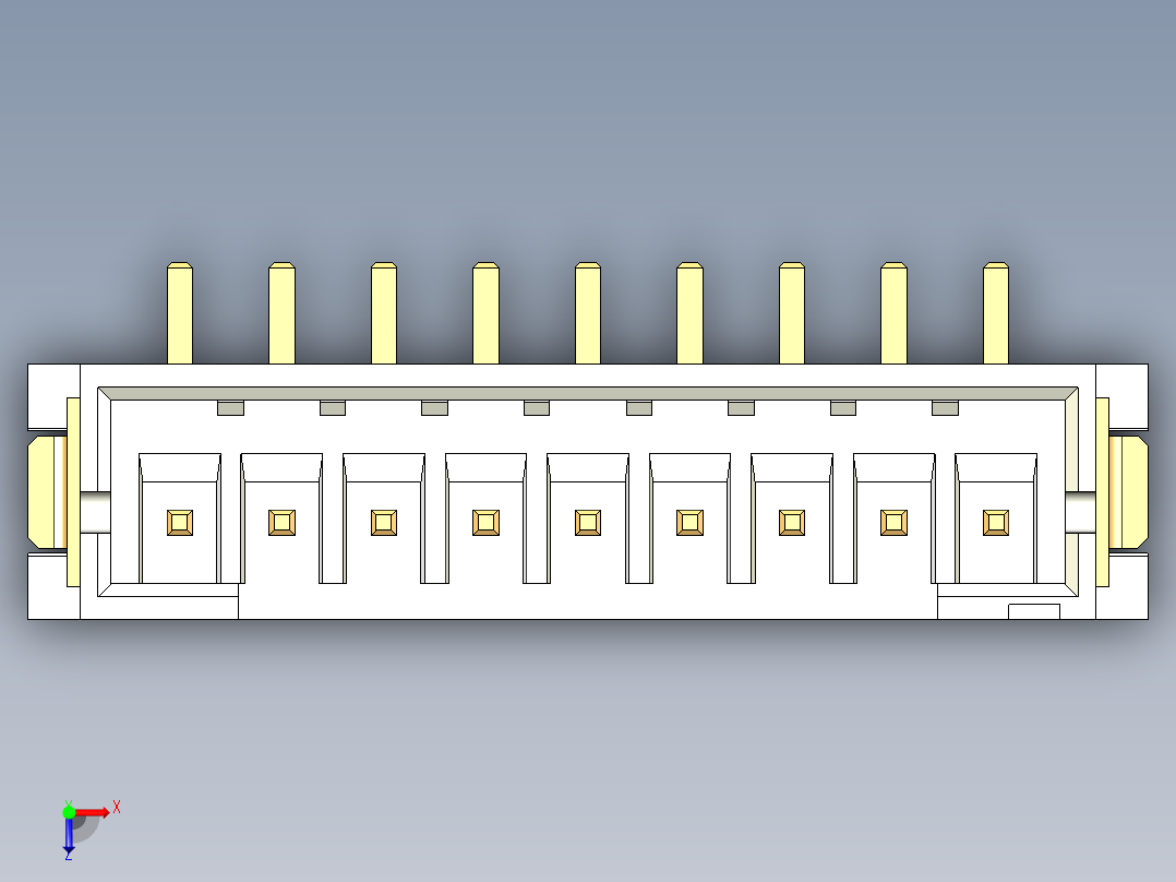 JST-B9B-PH-SM4-TB俯视图