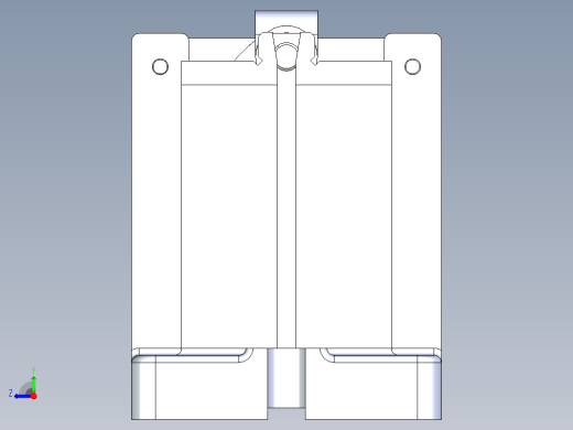 转向臂同时铣两平面夹具+三维模型三维SW+CAD右视缩略图