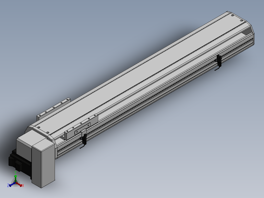 精密模组MT140-L110-600-RD-M40-C4正等轴测图