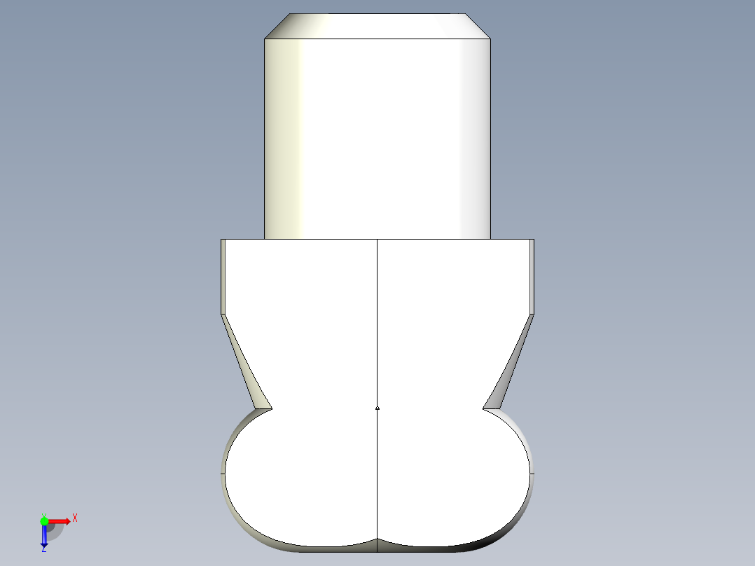 定位配件(C)2263-3D多系列多零件图纸模型俯视图