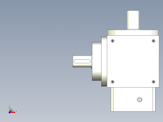 换向器PW140垂直输出-1 22-110-145-M8.stp前视缩略图
