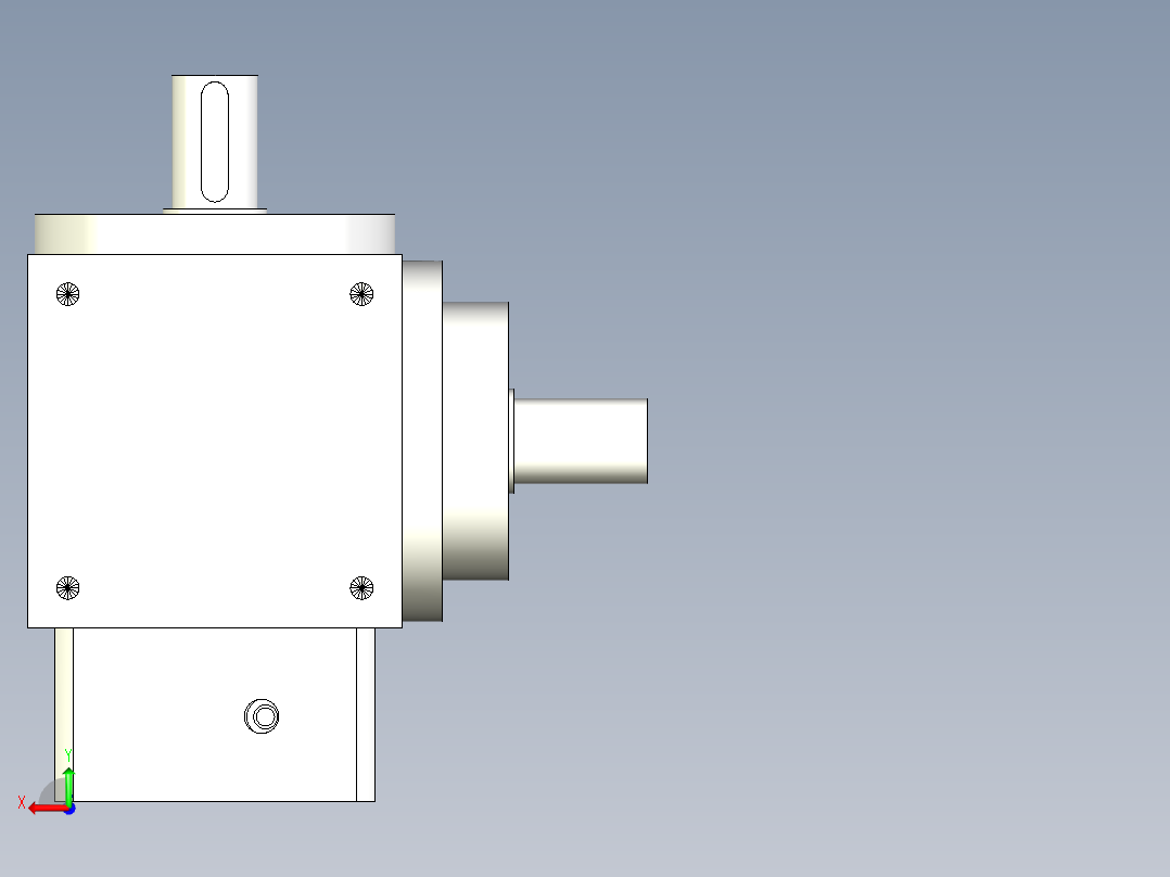 换向器PW140垂直输出-1 22-110-145-M8.stp后视图