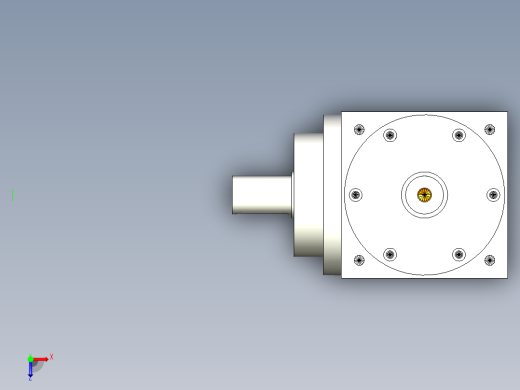 换向器PW140垂直输出-1 22-110-145-M8.stp俯视缩略图
