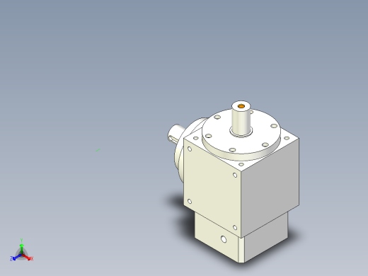 换向器PW140垂直输出-1 22-110-145-M8.stp正等轴测缩略图