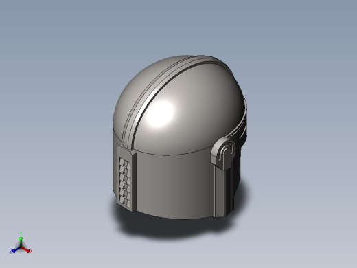 幻想的头盔正等轴测缩略图