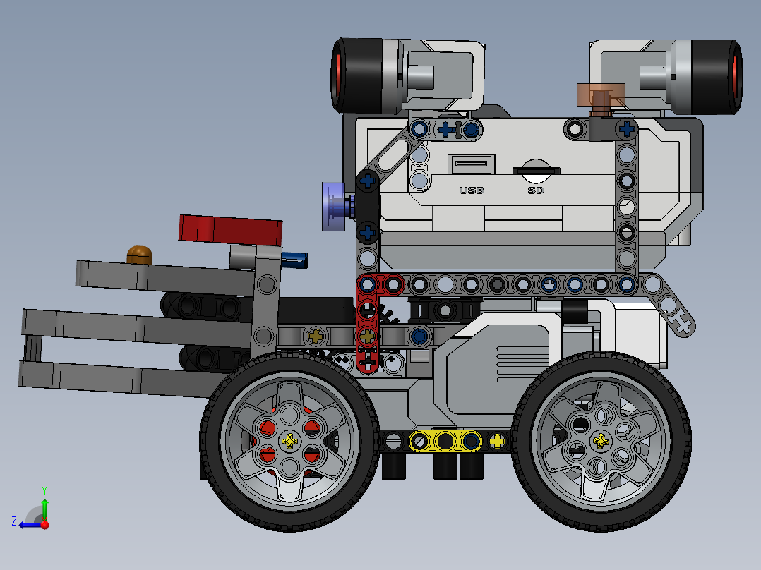 乐高Mindstorms+EV3-机器人切开术右视图