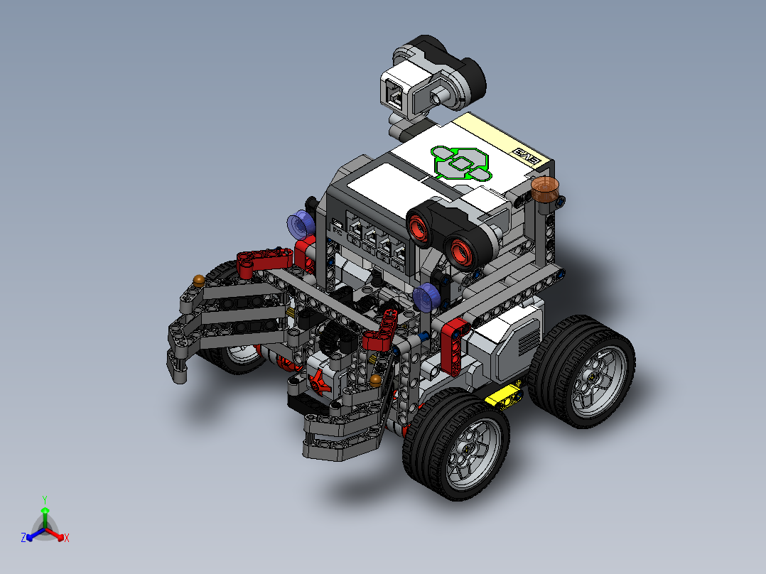 乐高Mindstorms+EV3-机器人切开术正等轴测图