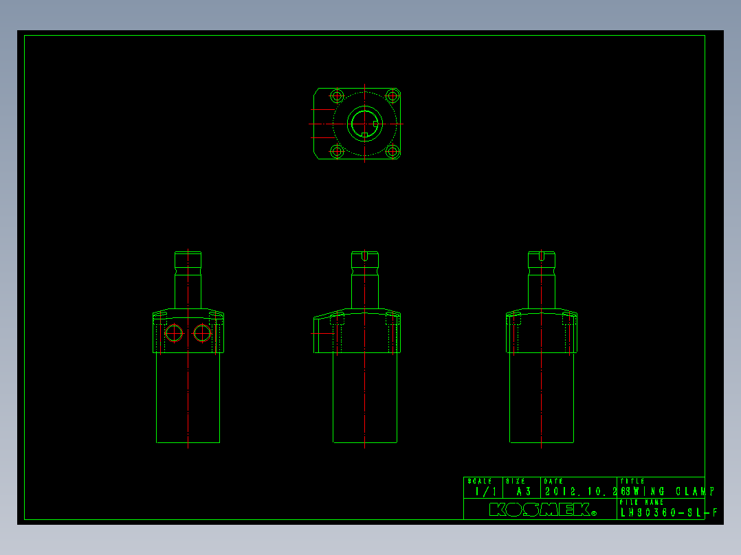 LHS0360-SL-F多系列多零件图纸模型