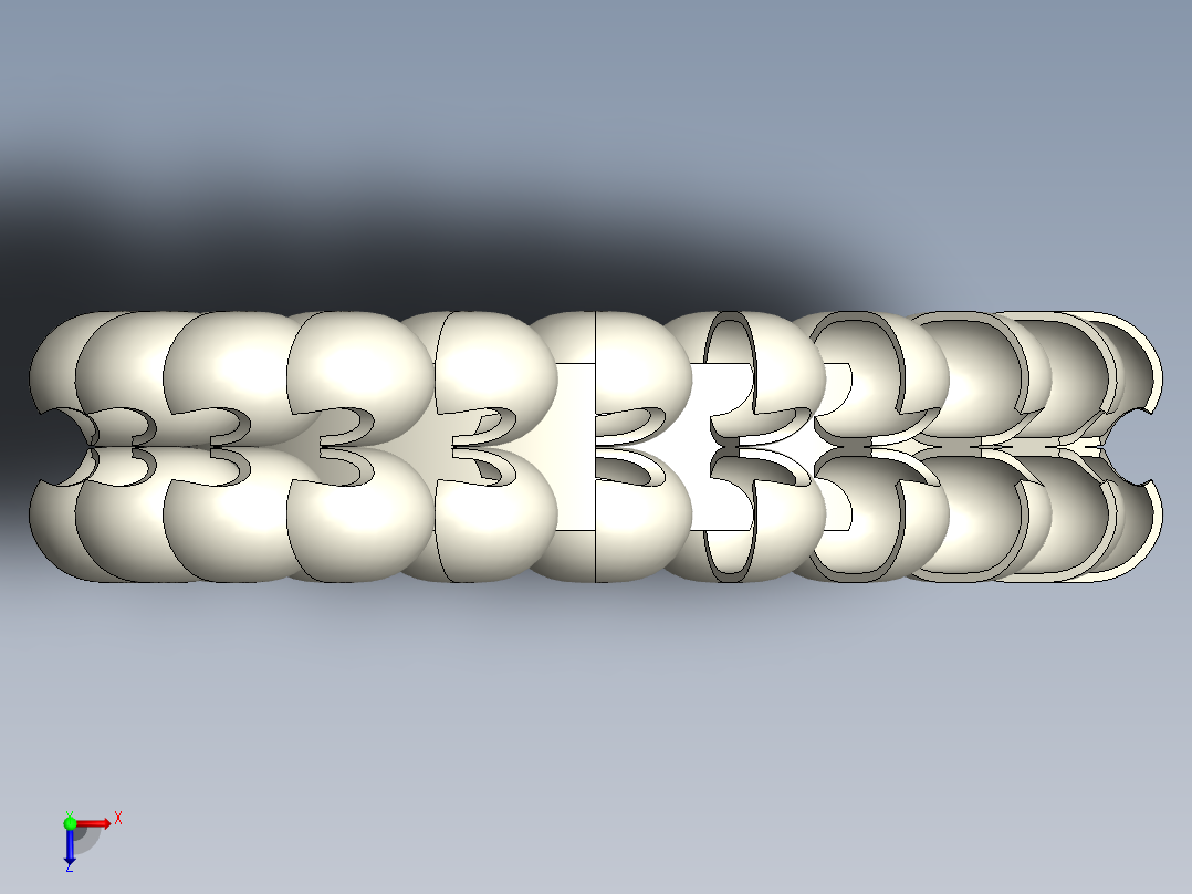 冲击式水斗轮俯视图