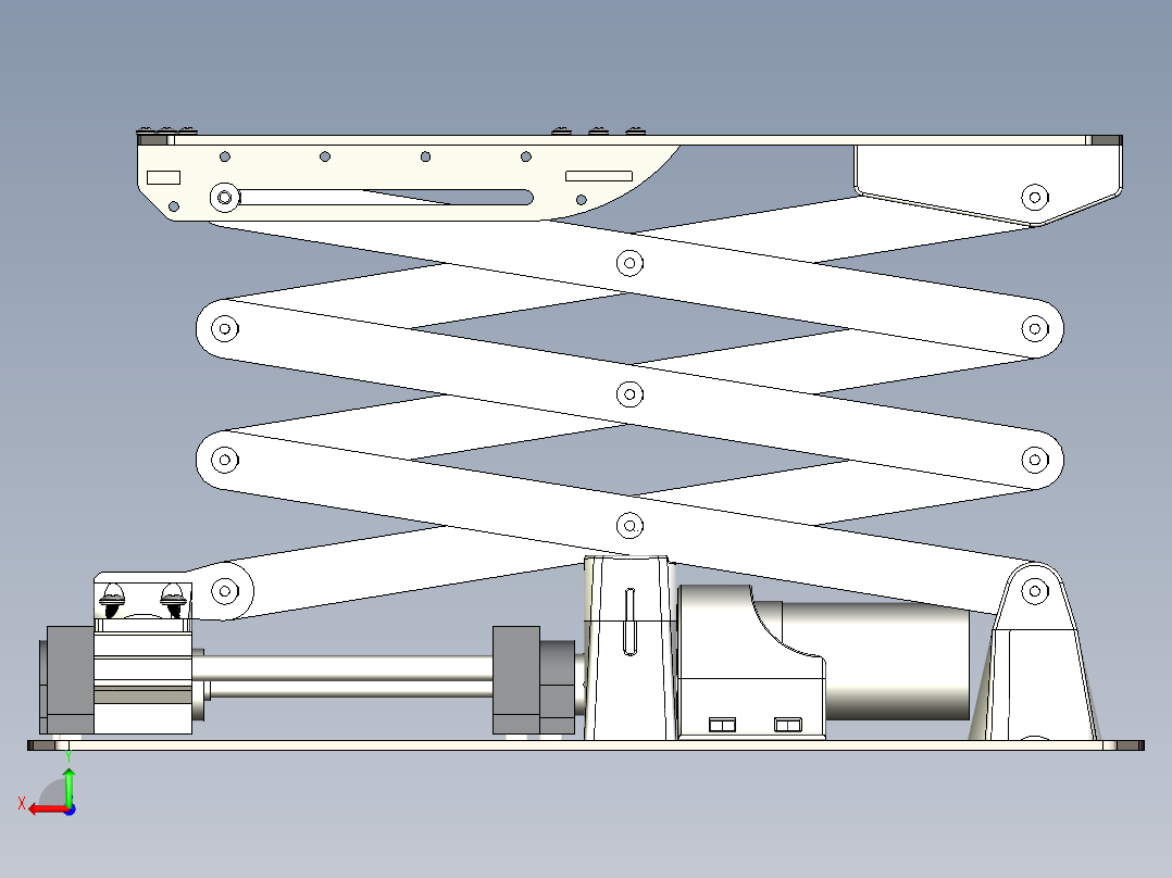 液压升降台模型359829==25后视图