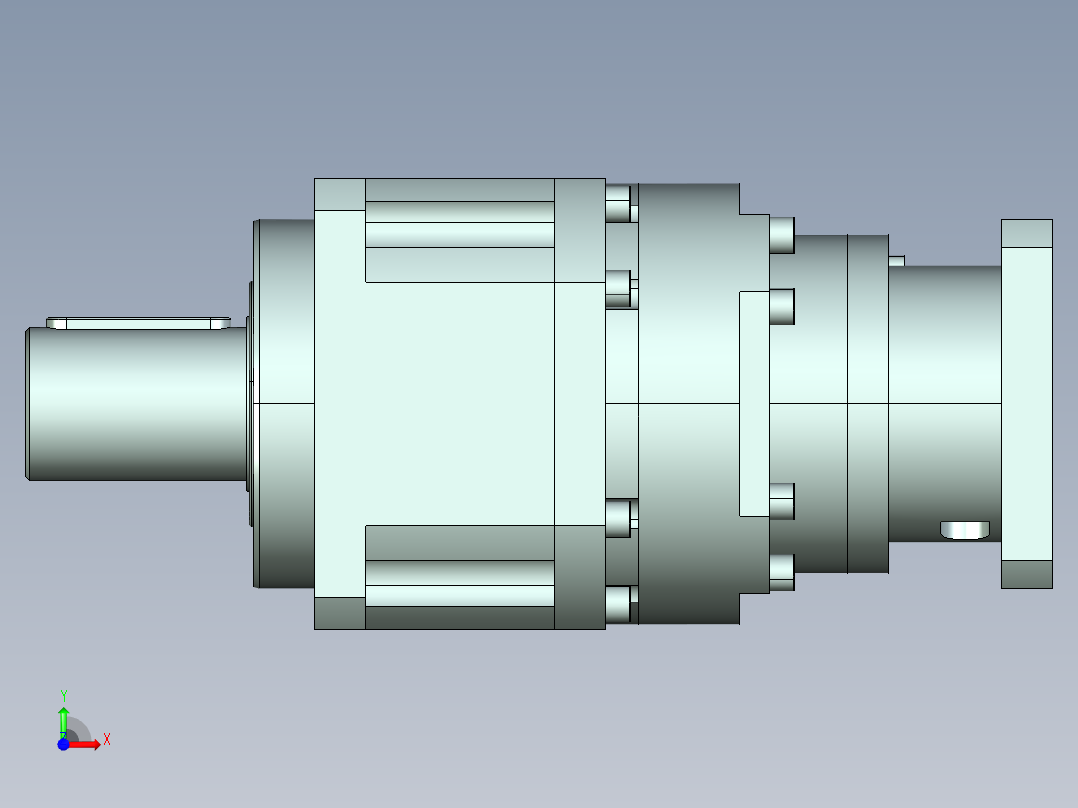 直齿PLX220-L3 35-114.3-200-M12-ZJ.stp前视图