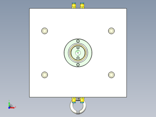 游戏手柄盖注射模具前视缩略图