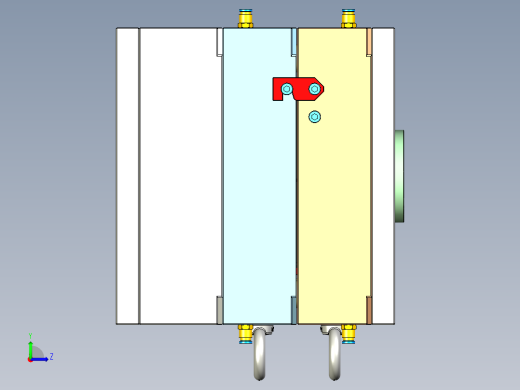 游戏手柄盖注射模具左视缩略图