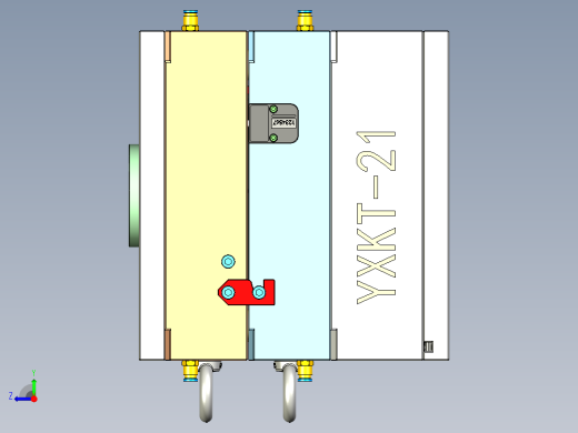 游戏手柄盖注射模具右视缩略图