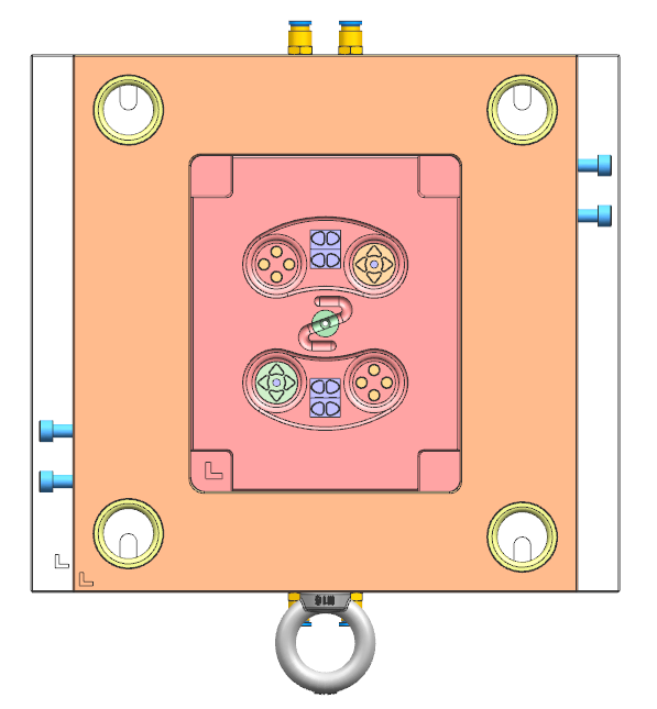 游戏手柄盖注射模具