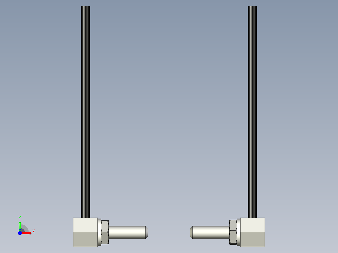 直角光纤_对射型FT-Y21前视图