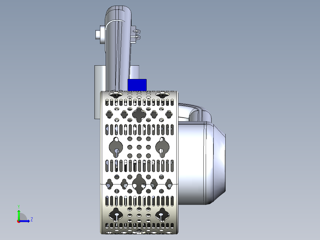 0_月球轮重点采样系统左视图