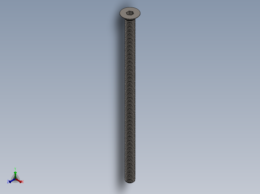 Screw_ISO_10642_M5x100_A2.SLDPRT正等轴测图
