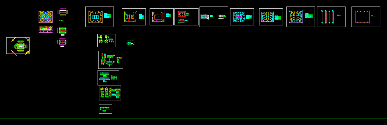 笔记本C面金属外壳制造四周侧切模具设计图