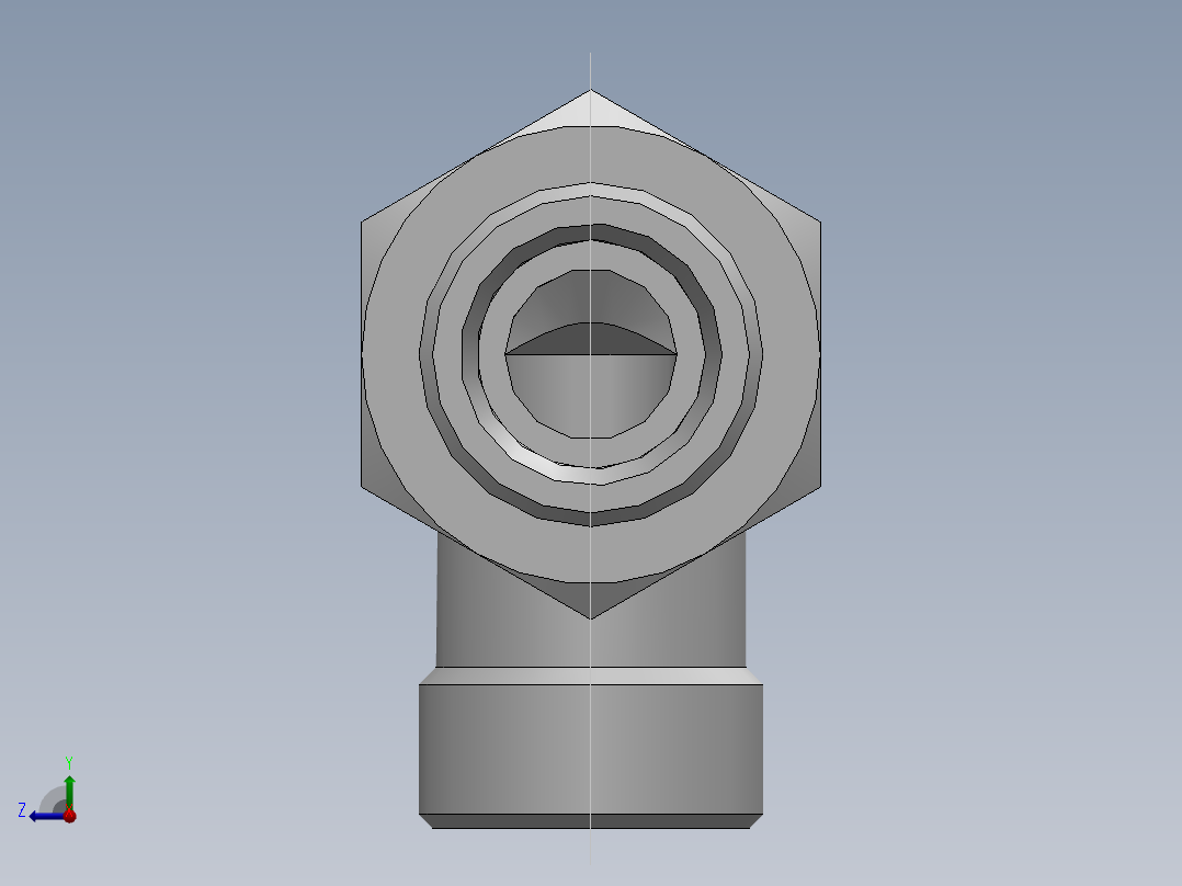 直角过板接头、6D9-24LN右视图