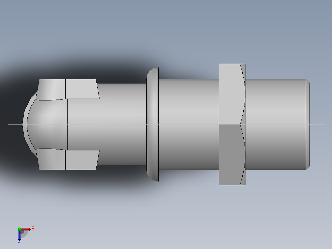 直角过板接头、6D9-24LN俯视图