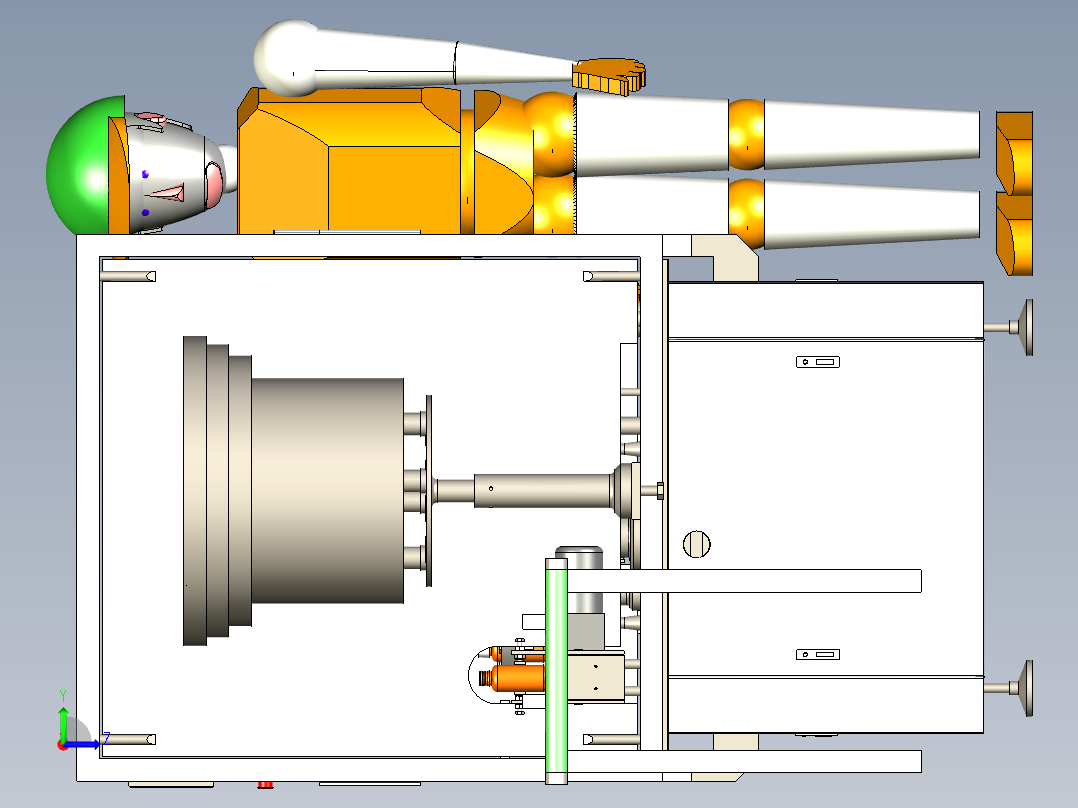 自动瓶装旋盖生产线左视图