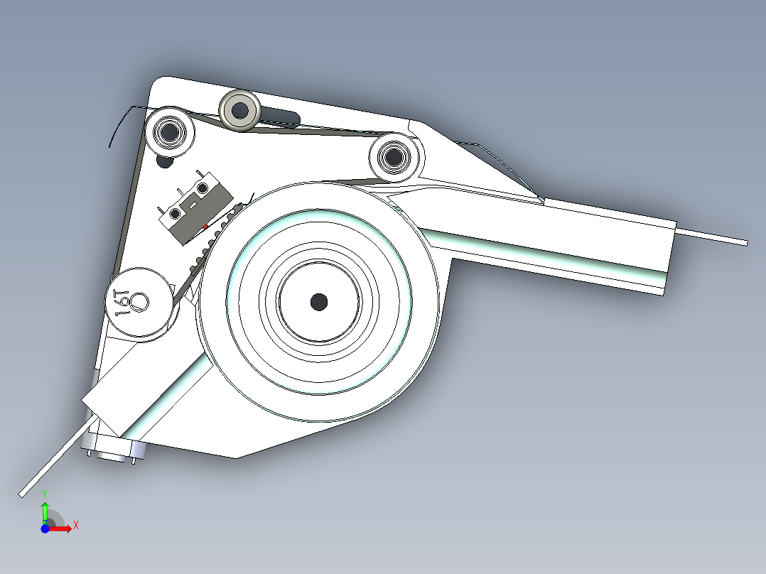 SMT胶带给料结构前视图