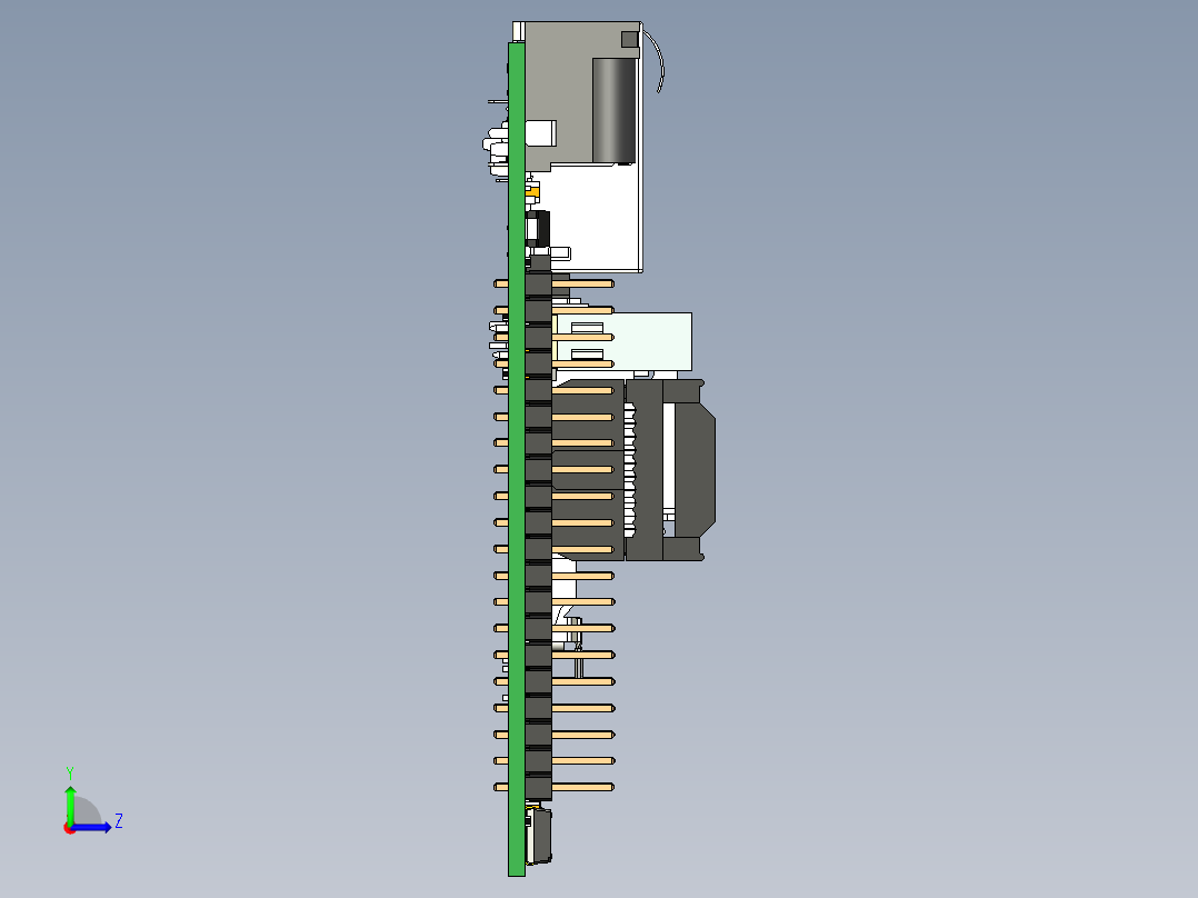 电路板、主板(182)左视图