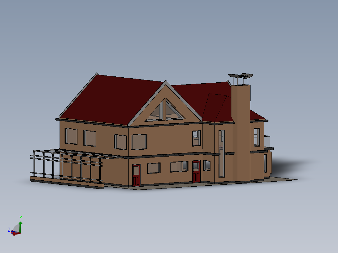 房子、建筑(85)主视图